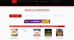 Desktop Screenshot of bonusutaninsattning.com