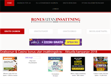 Tablet Screenshot of bonusutaninsattning.com